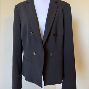 Anne Klein Black Sz 14 Double-Breasted Women's Blazer